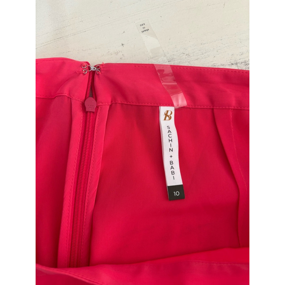 NWT Women Sachin + Babi Bright Coral Maxi Skirt | Size 10 - Picture 8 of 10